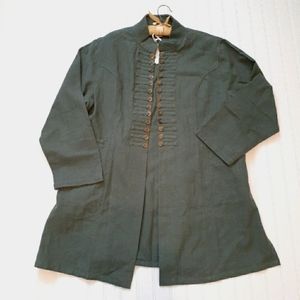 April Cornell Military Style Chinese Coins Jacket